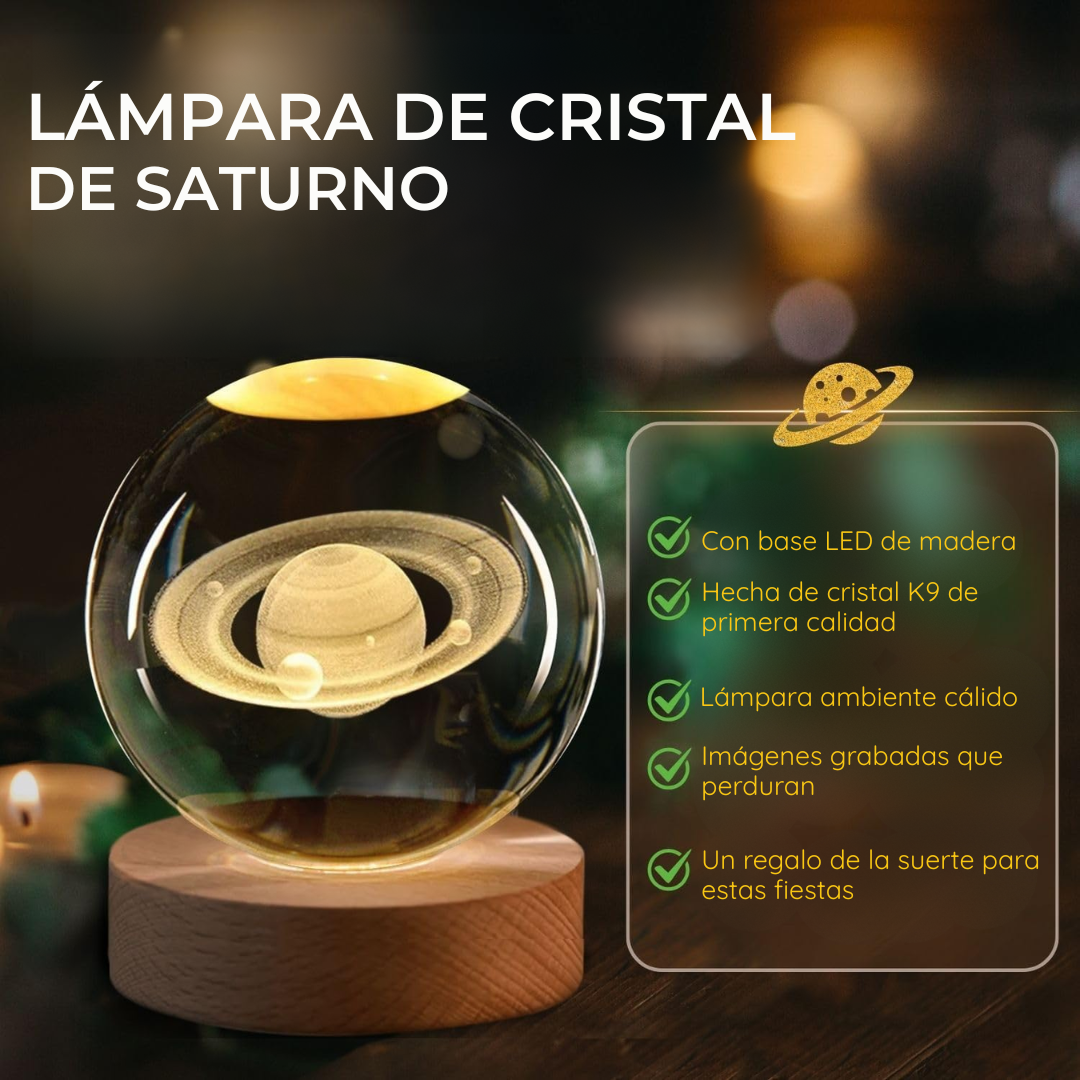 Lámpara Led 3D Saturno