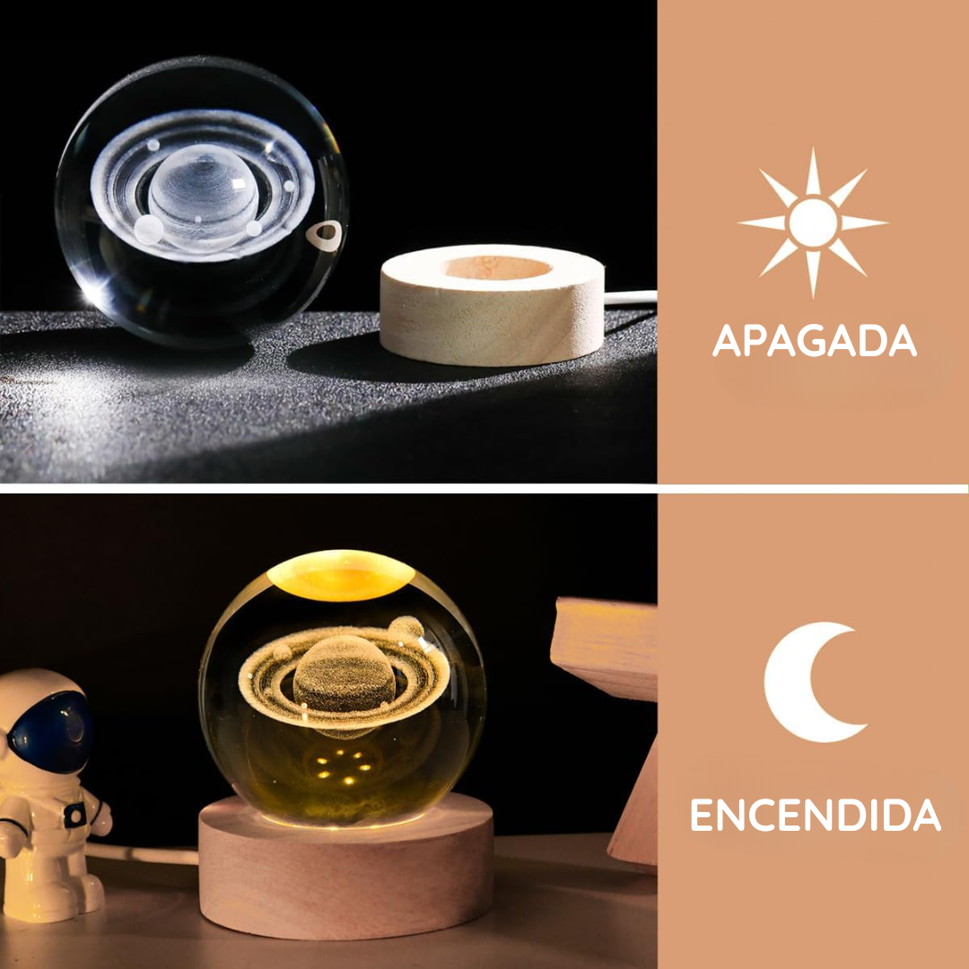 Lámpara Led 3D Saturno