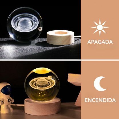 Lámpara Led 3D Saturno